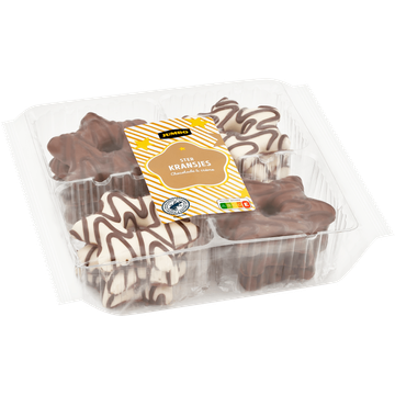 Jumbo Ster Kransjes Chocolade & Crème 225 g