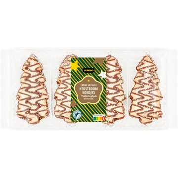 Jumbo Crème Gevulde Kerstboom Koekjes Melkchocolade & Musket 200 g