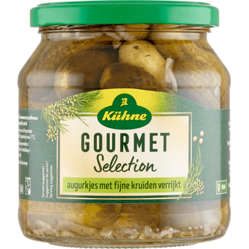 Kühne Gourmet Selection Augurkjes met Fijne Kruiden Verrijkt 530 g