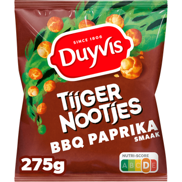 Duyvis Tijgernootjes BBQ Paprika Pinda Noten 275 gr