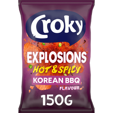 Croky Chips Explosions Hot & Spicy Korean BBQ 150g