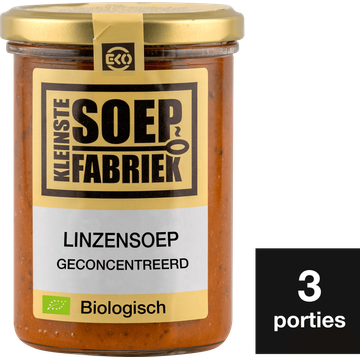 KleinsteSoepFabriek Linzensoep Biologisch 400 ml