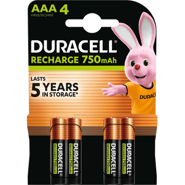 Duracell Rechargeable Batterijen AAA 750mAh