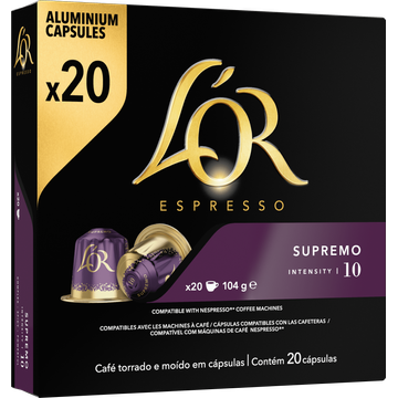 L'OR Espresso Supremo Aluminium Capsules 20 Stuks 104 g
