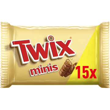 Twix Minis chocolade karamel koek repen uitdeelzak 333g