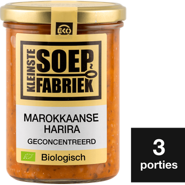Kleinste Soep Fabriek Bio Marokkaanse Harira Krachtige Maaltijdsoep 400 ml