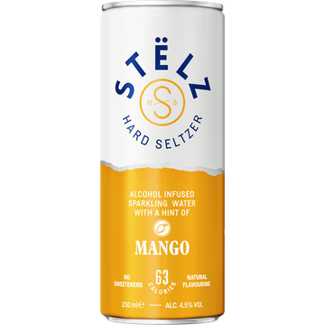 Stëlz Hard Seltzer - Mango Gekoeld 250ML