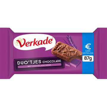 Verkade Duo'tjes Chocolade 87 g