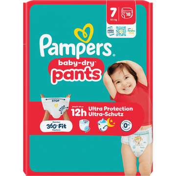 Pampers Baby-Dry Pants Maat 7, 18 Luierbroekjes