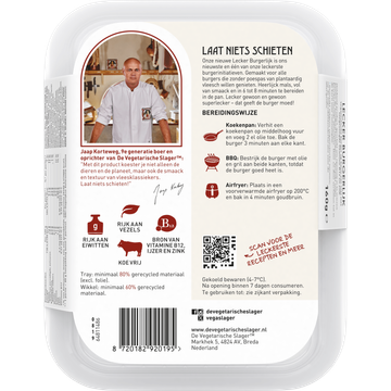 De Vegetarische Slager Lecker Burgerlijk 160 g