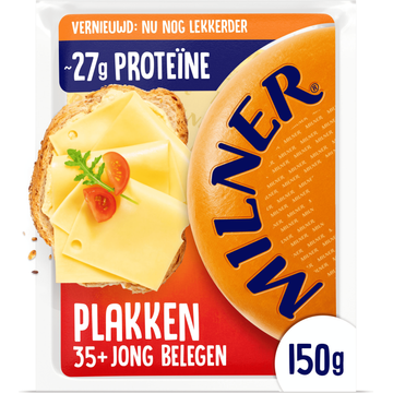 Milner Jong Belegen 35+ Kaas Plakken 150g