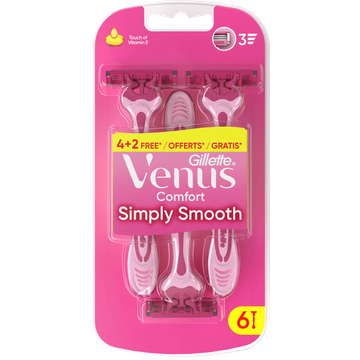 Gillette Venus Comfort Smooth Scheermessen 6 Stuks