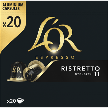 L'OR Espresso Ristretto Aluminium Capsules 20 Stuks 104 g