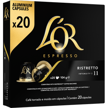 L'OR Espresso Ristretto Aluminium Capsules 20 Stuks 104 g