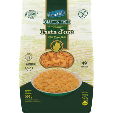 SamMills Glutenvrij Pasta d'Oro Macaroni 500g