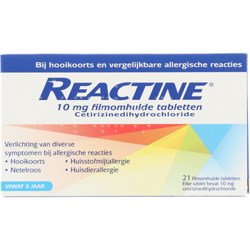 Reactine FOH tabletten 10mg 21st. UAD