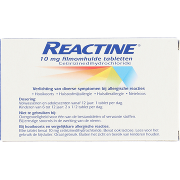Reactine FOH tabletten 10mg 21st. UAD