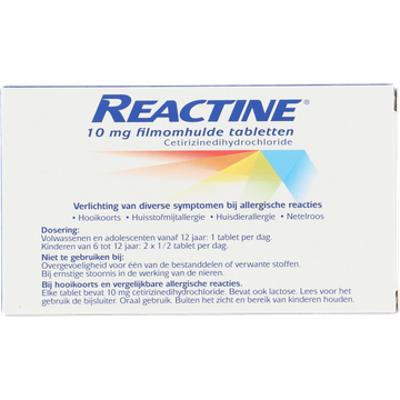 Reactine FOH tabletten 10mg 7st