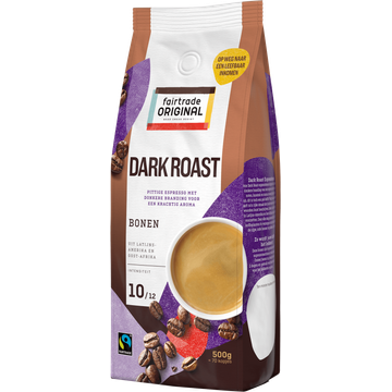 Fairtrade Original Dark Roast Bonen 500 g