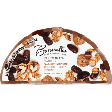 Bonvallis Dadel & Walnotenbrood 250 g