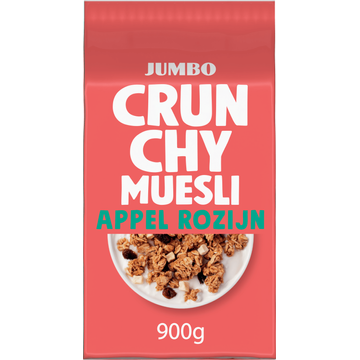 Jumbo Crunchy Muesli Appel Rozijn 900 g
