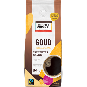 Fairtrade Original Goud Snelfiltermaling 250 g