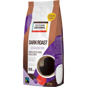Fairtrade Original Dark Roast Snelfilter Maling 250 g