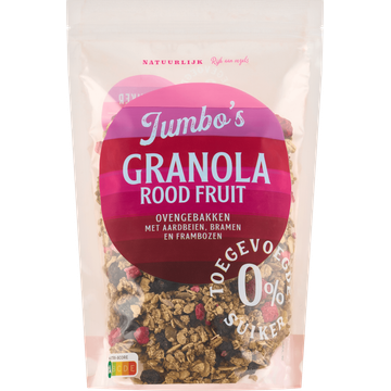 Jumbo's Granola Rood Fruit 325 g