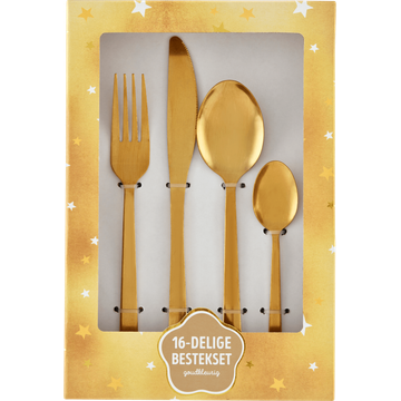 Bestekset Goudkleurig 16 Stuks