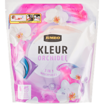 Jumbo Kleur 3 in 1 Wascapsules Orchidee 16 Wasbeurten