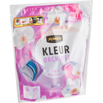 Jumbo Kleur 3 in 1 Wascapsules Orchidee 16 Wasbeurten