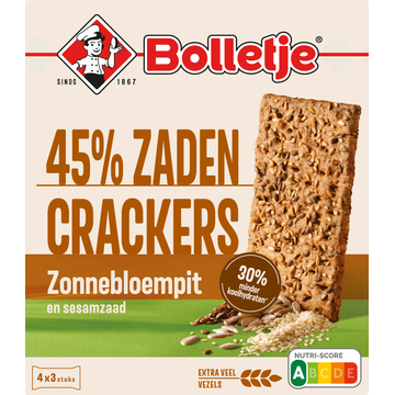 Bolletje 45% Zadencrackers Zonnebloempit
