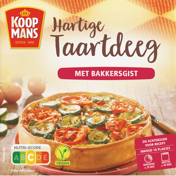Koopmans Hartige Taartdeeg met Bakkersgist 10 Plakjes 450 g