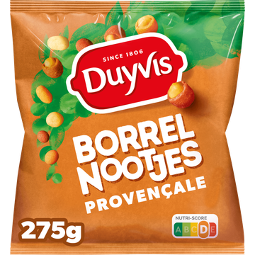 Duyvis Borrelnootjes Provencale Pinda Noten 275 gr
