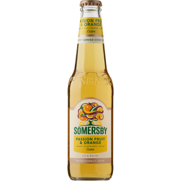 Somersby - Passion Fruit & Orange Flavoured Cider - Fles - 330ML