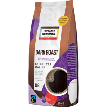 Fairtrade Original Dark Roast Snelfilter Maling 250 g