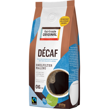 Fairtrade Original Décaf Snelfiltermaling 250 g