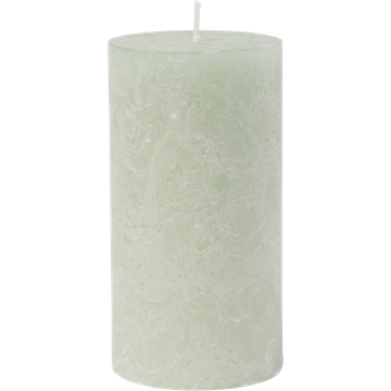 HEMA Rustieke Kaars Lichtgroen - 13 x 8 cm
