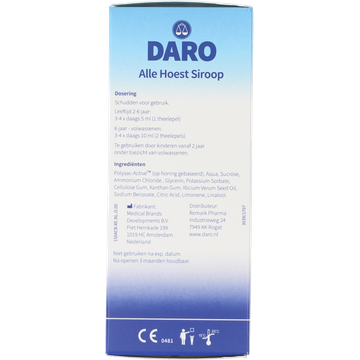 Daro Alle Hoest Siroop 150ml