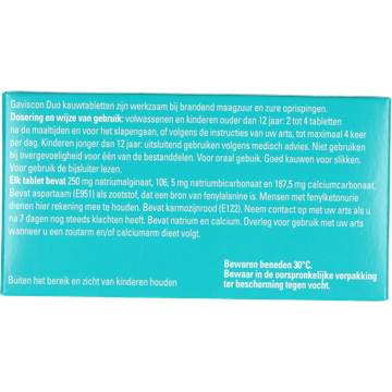 Gaviscon Kauwtablet Double Action 24 Stuks