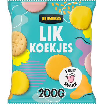 Jumbo Likkoekjes Fruit Smaak 200 g