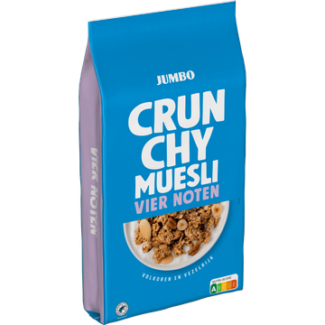 Jumbo Crunchy Muesli Vier Noten 900 g