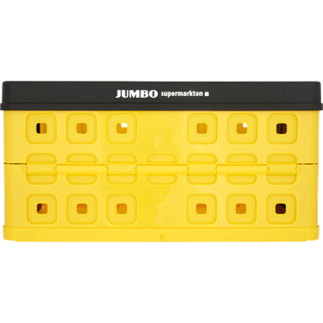 Jumbo Boodschappenkrat Geel / Zwart Max 30 kg