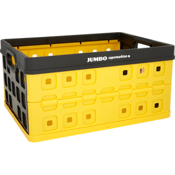 Jumbo Boodschappenkrat Geel / Zwart Max 30 kg