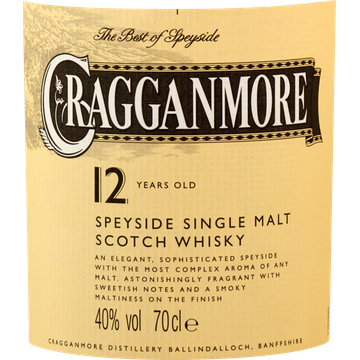 Cragganmore Speyside Single Malt Scotch Whisky 70 cl