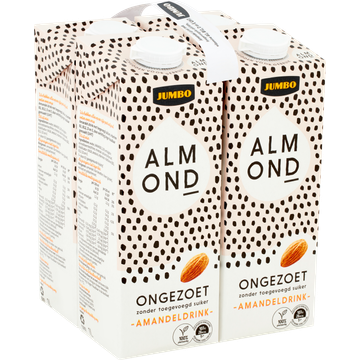 Jumbo Amandeldrink Ongezoet 4 x 1L