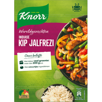 Knorr Wereldgerechten Maaltijdpakket Indiase Kip Jalfrezi 295 g