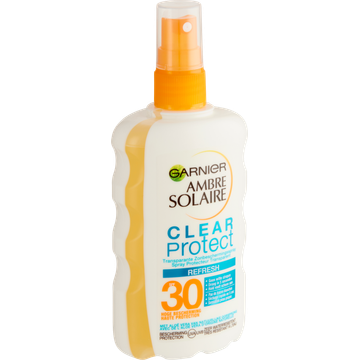 Garnier Ambre Solaire Clear Protect Transparante Zonbeschermingsspray Refresh SPF 30 200 ml