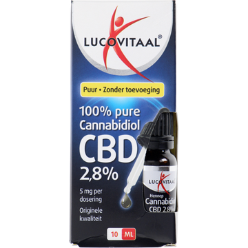 Lucovitaal Cannabidiol olie CBD 2,8%, 10ml