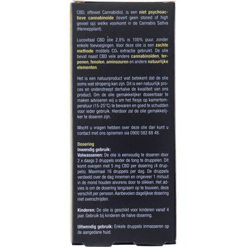 Lucovitaal Cannabidiol olie CBD 2,8%, 10ml